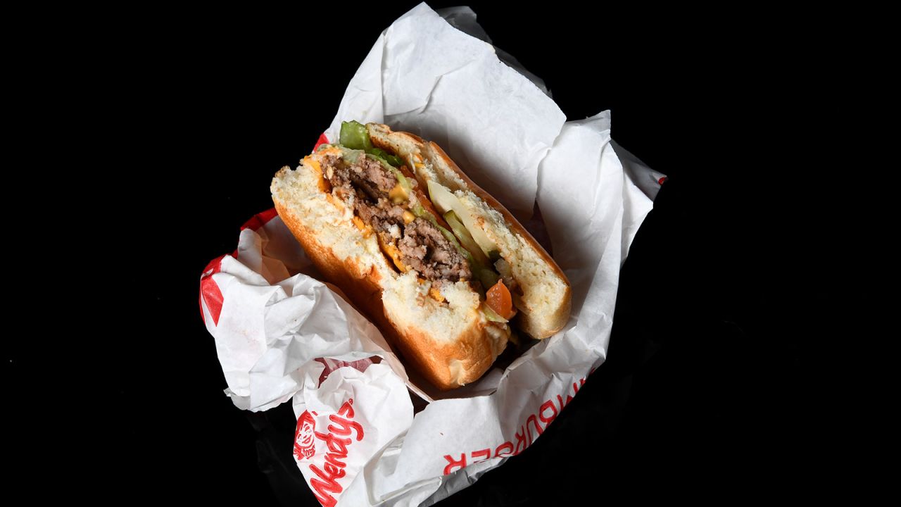 Una hamburguesa de Wendy's.