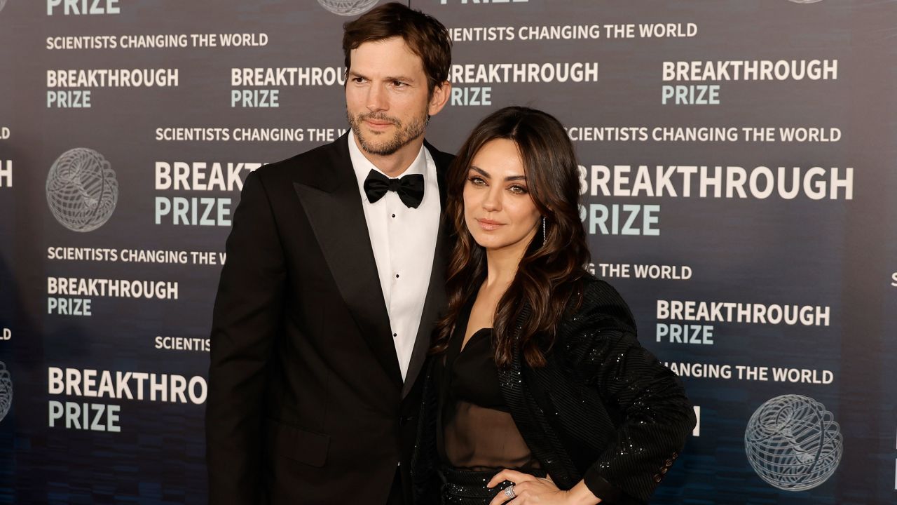 Ashton Kutcher and Mila Kunis in April.