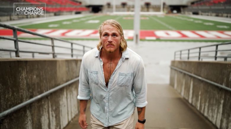 Harry Miller gave his all on Ohio State University's football team. But his toughest fight was off the field, battling depression