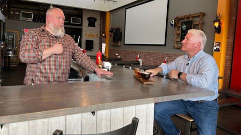 Stanley Trembley speaks with CNN's John King at Liquid Therapy Brewery & Grill in Nashua, New Hamsphire.