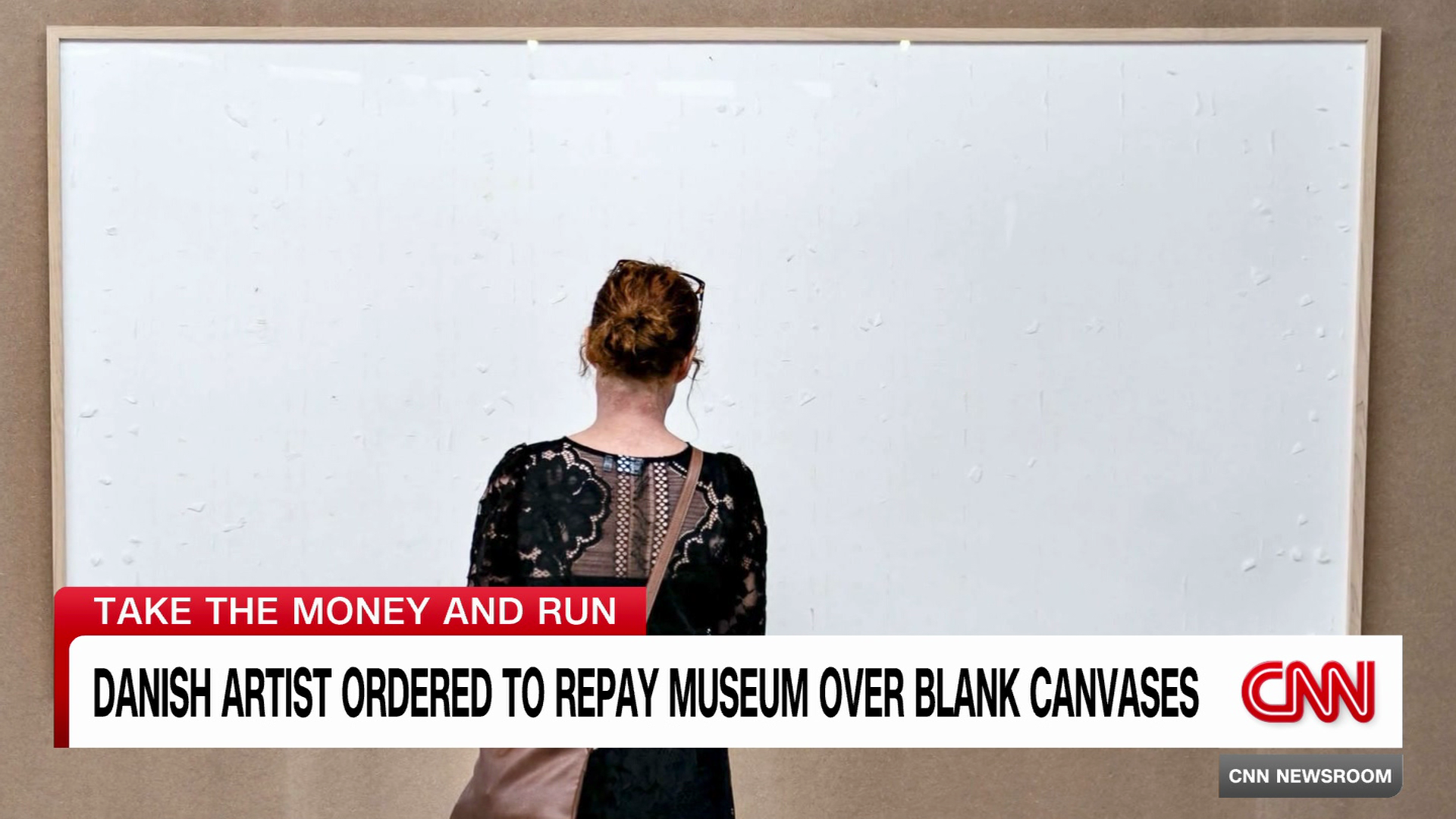 Danish artist ordered to repay museum after delivering blank canvases : NPR