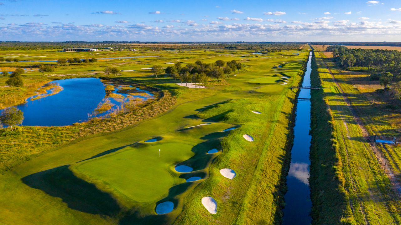 Private golf course in Hob Sound, Florida