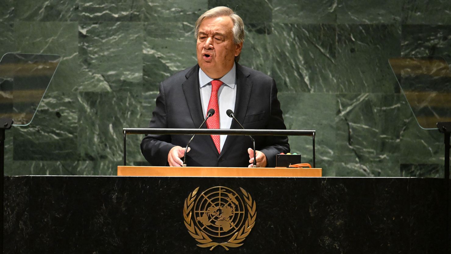 Guterres addresses the UNGA on September 19, 2023.