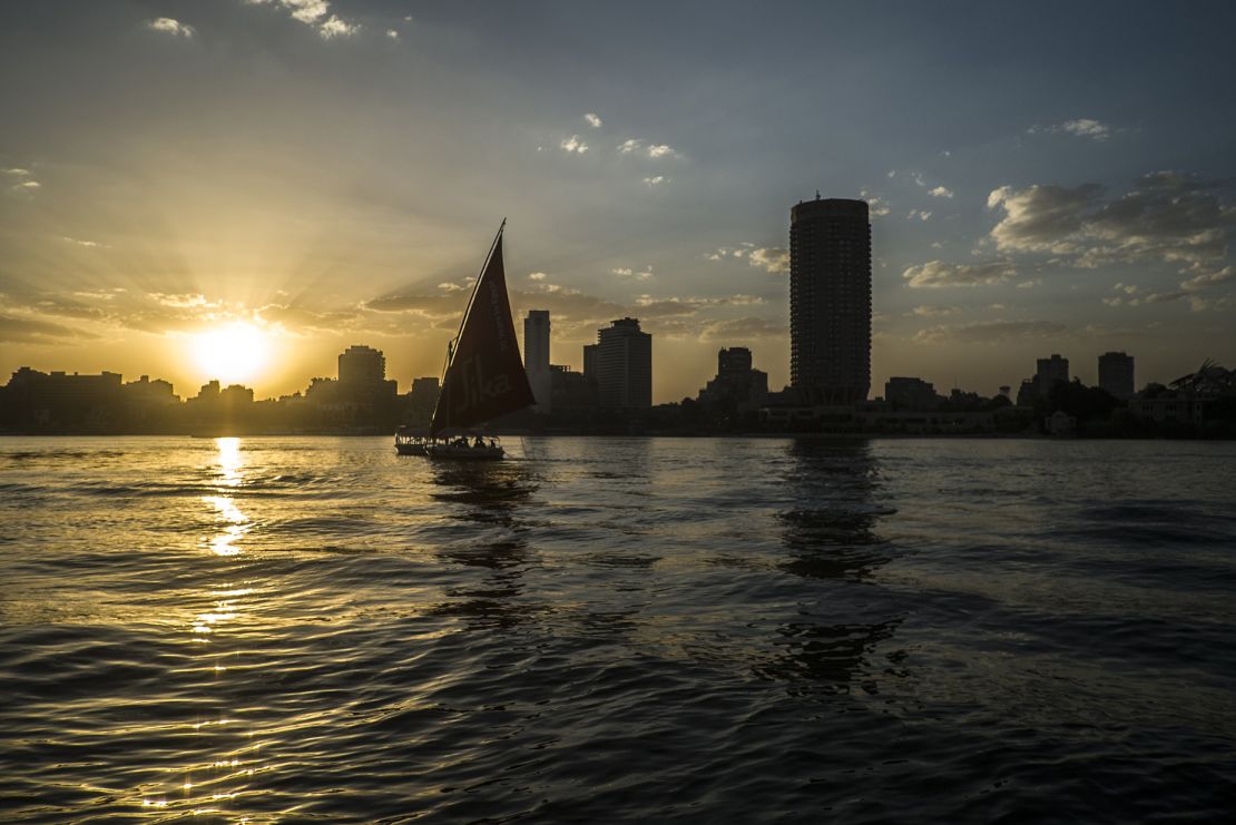 A traditional Egyptian boat known as a "Faluka" sails on the Nile River during sunset in the capital, Cairo, on September 22, 2015. AFP PHOTO / KHALED DESOUKI        (Photo credit should read KHALED DESOUKI/AFP via Getty Images)