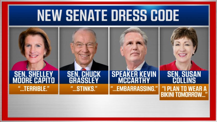 Senate dress code graphic