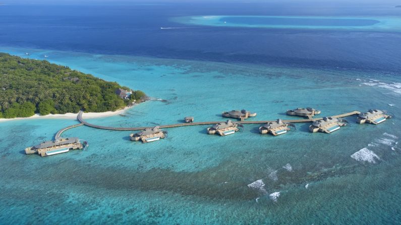 <strong>7. Soneva Fushi (Maldives): </strong>Set on one of the Maldives' northerly atolls, Soneva Fushi features 72 villas. Widely considered a trailblazer in luxury resort sustainability, the resort was given seventh spot on the 50 Best Hotels list. 