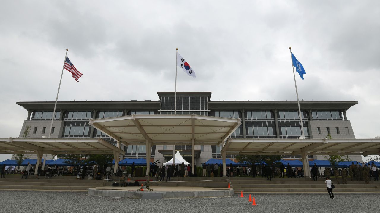 One police raid took place at Camp Humphreys in Pyeongtaek, seen here on June 29, 2018.