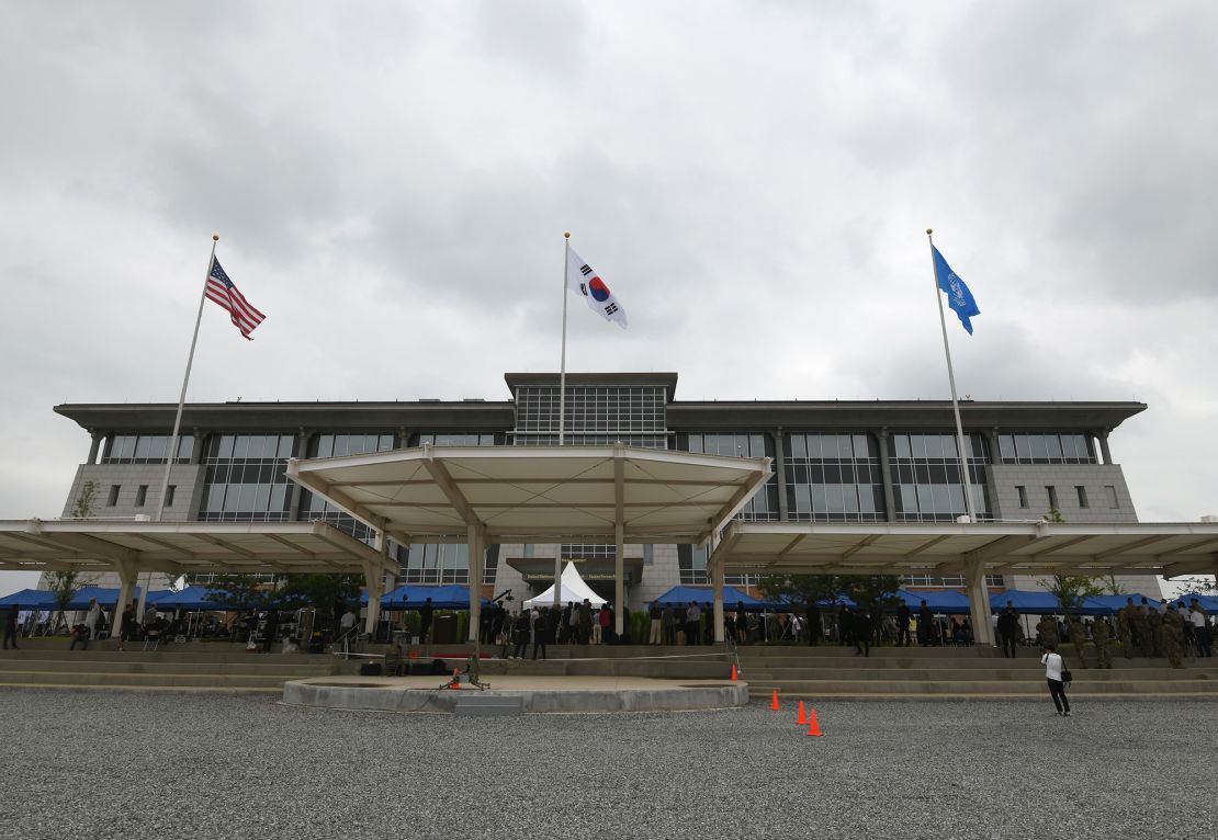 One police raid took place at Camp Humphreys in Pyeongtaek, seen here on June 29, 2018.