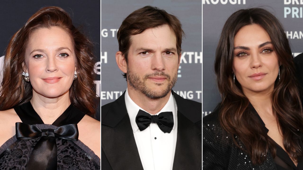 Drew Barrymore, Ashton Kutcher and Mila Kunis