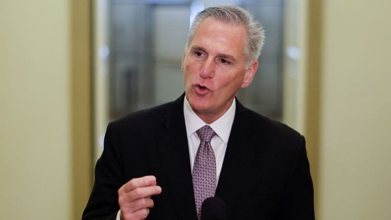 NextImg:McCarthy projects optimism on averting a government shutdown: 'The game is not over' | CNN Politics