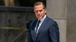 Hunter Biden departs the US Federal District Court in Wilmington, Delaware, on July 26. 