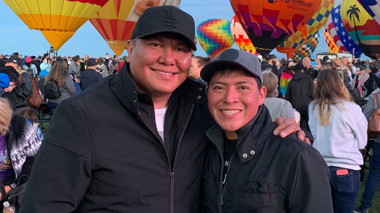 Alray Nelson, left, and Brennan Yonnie are in a life-long partnership but lack the benefits afforded to straight married couples because of the Navajo Nation's same-sex marriage ban.