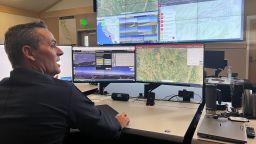 Cal Fire's battalion chief of the intel program Scott Slumpff monitors any anomalies identified by AI to confirm if it is smoke from a wildfire or something else.