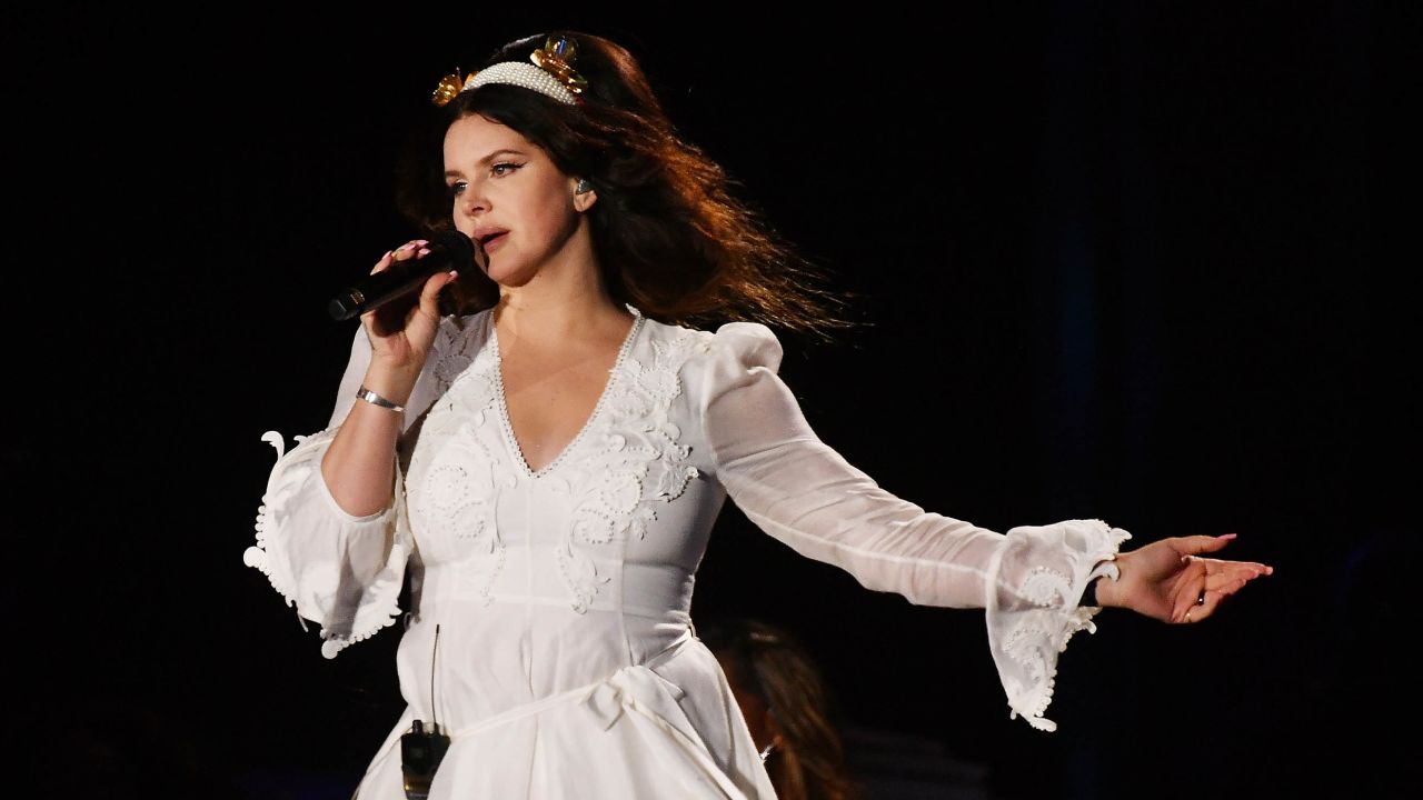 Lana Del Rey on stage in August.