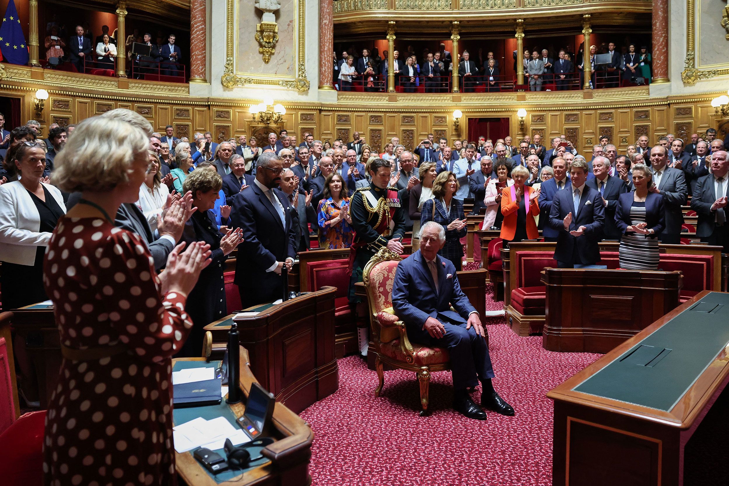 King Charles makes historic speech at French senate