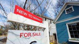 A "For Sale" sign outside of a home in Atlanta, Georgia, US, on Friday, Feb. 17, 2023. 