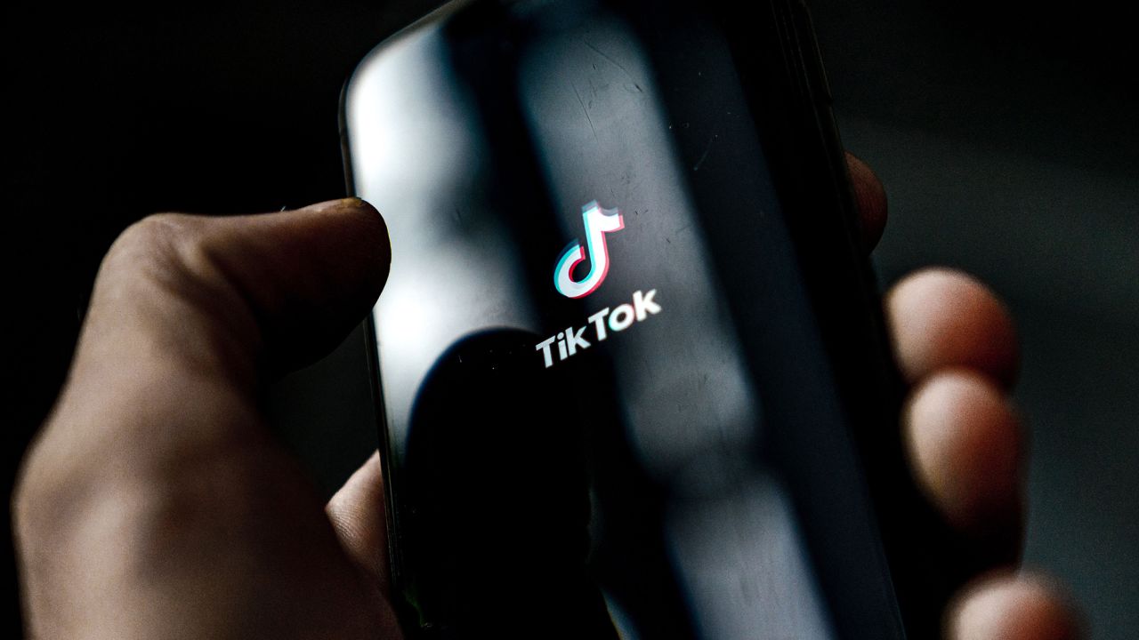 The app of the social media platform TikTok. 