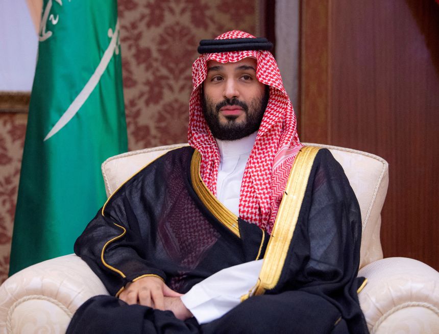 File photo: U.S. Secretary of State Antony Blinken (not pictured) speaks with Saudi Arabia's Crown Prince Mohammed on June 7, 2023, in Jeddah, Saudi Arabia. Bandar Algarood/Courtesy of the Saudi Royal Court/Distributed via Reuters Attention Editorial Department - This photo was provided by a third party/File photo