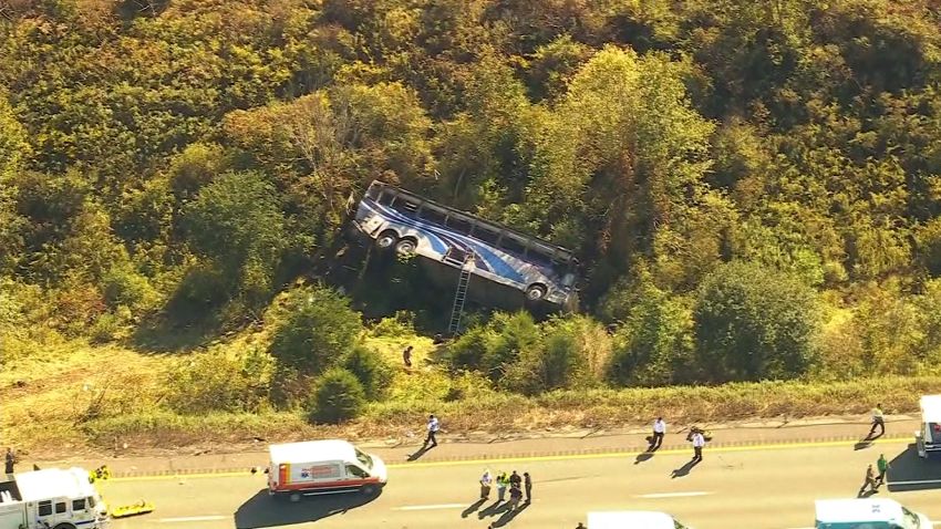 bus overturns new york interstate vpx thumb