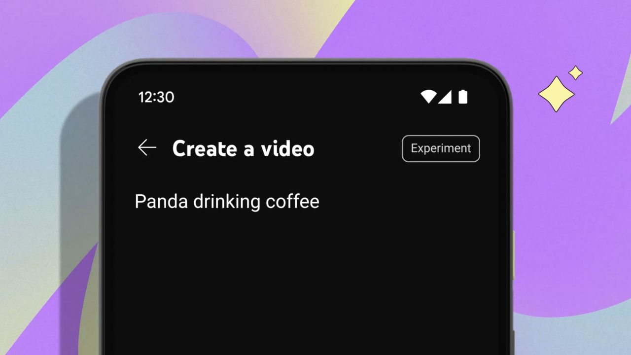 YouTube's Dream Screen tool, which allows users to create AI-generated video or image backgrounds by typing an idea into a prompt.