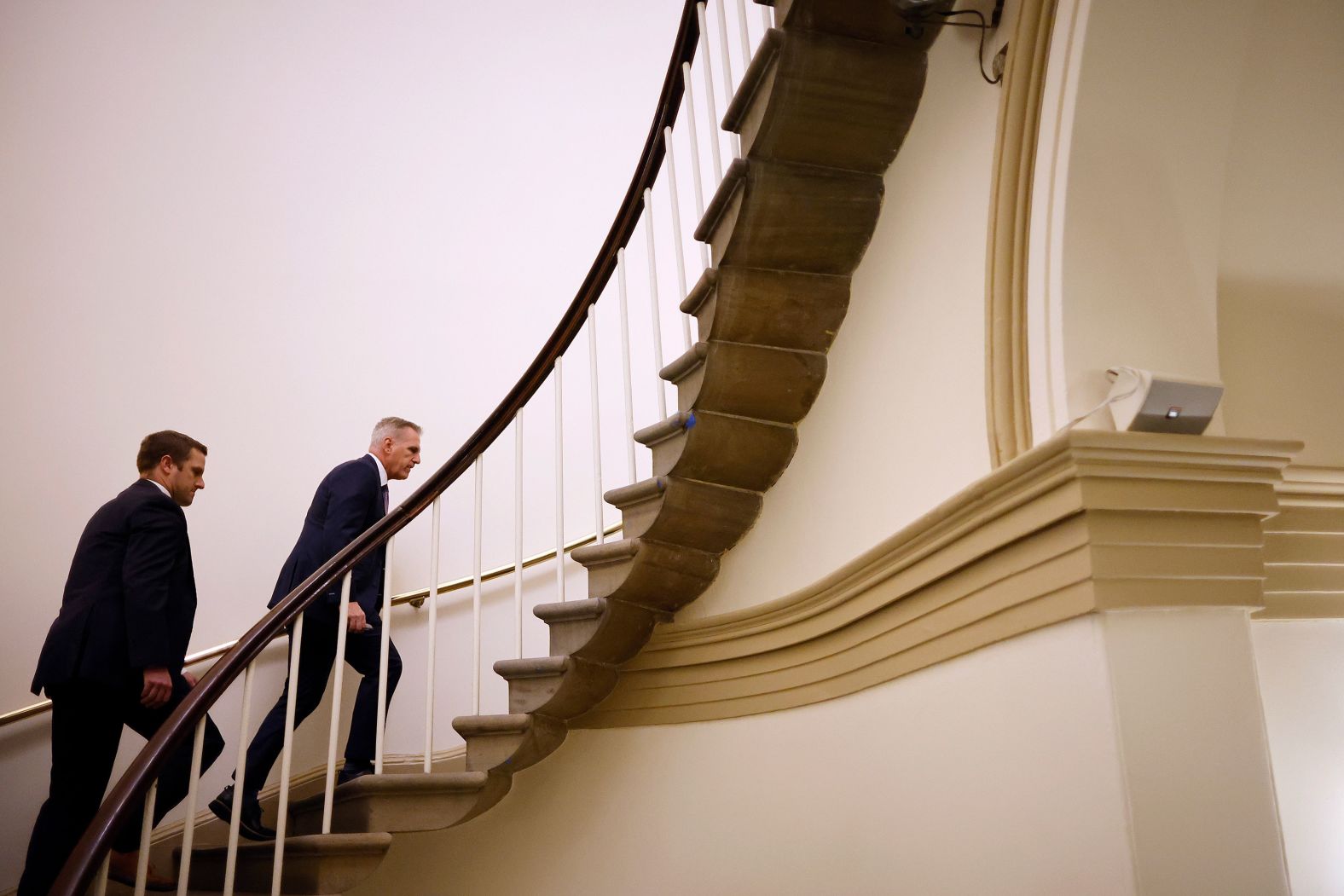 McCarthy arrives at the US Capitol in September 2023.