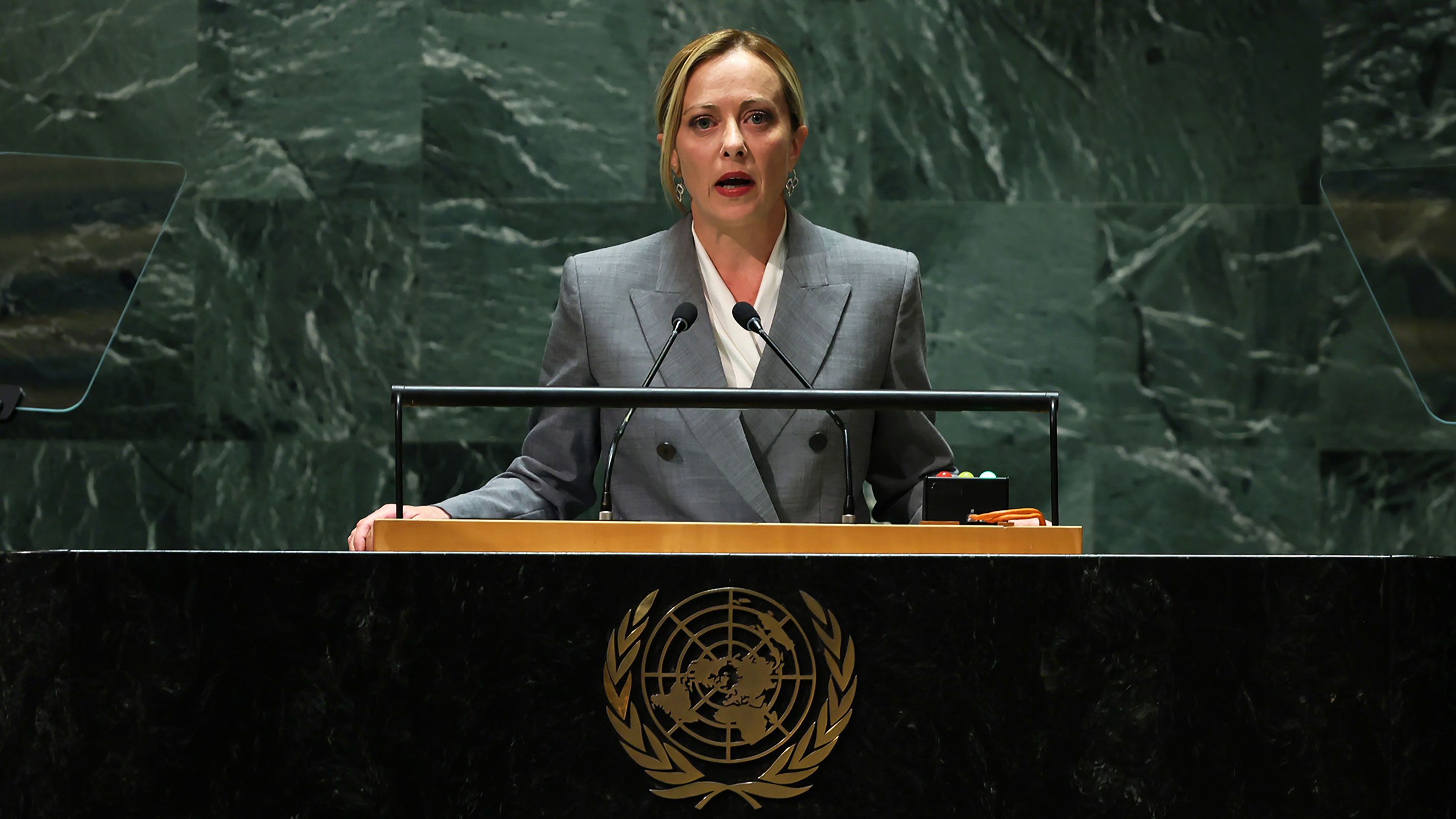 Conservative women leaders make their entrance at the UN General Assembly