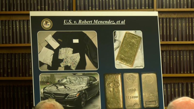 Sen. Bob Menendez And Wife Indicted On Bribery Charges; DOJ Seizes Gold ...