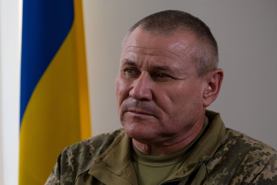Oleksandr Tarnavsky is pictured during an interview with CNN.