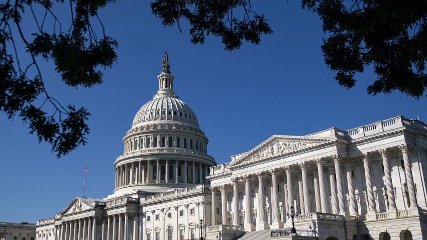 The US Capitol in Washington, DC, US, on Tuesday, Sept. 19, 2023. A continuing resolution unveiled this week by House Republicans would avert a government shutdown that would otherwise begin on Oct. 1. 