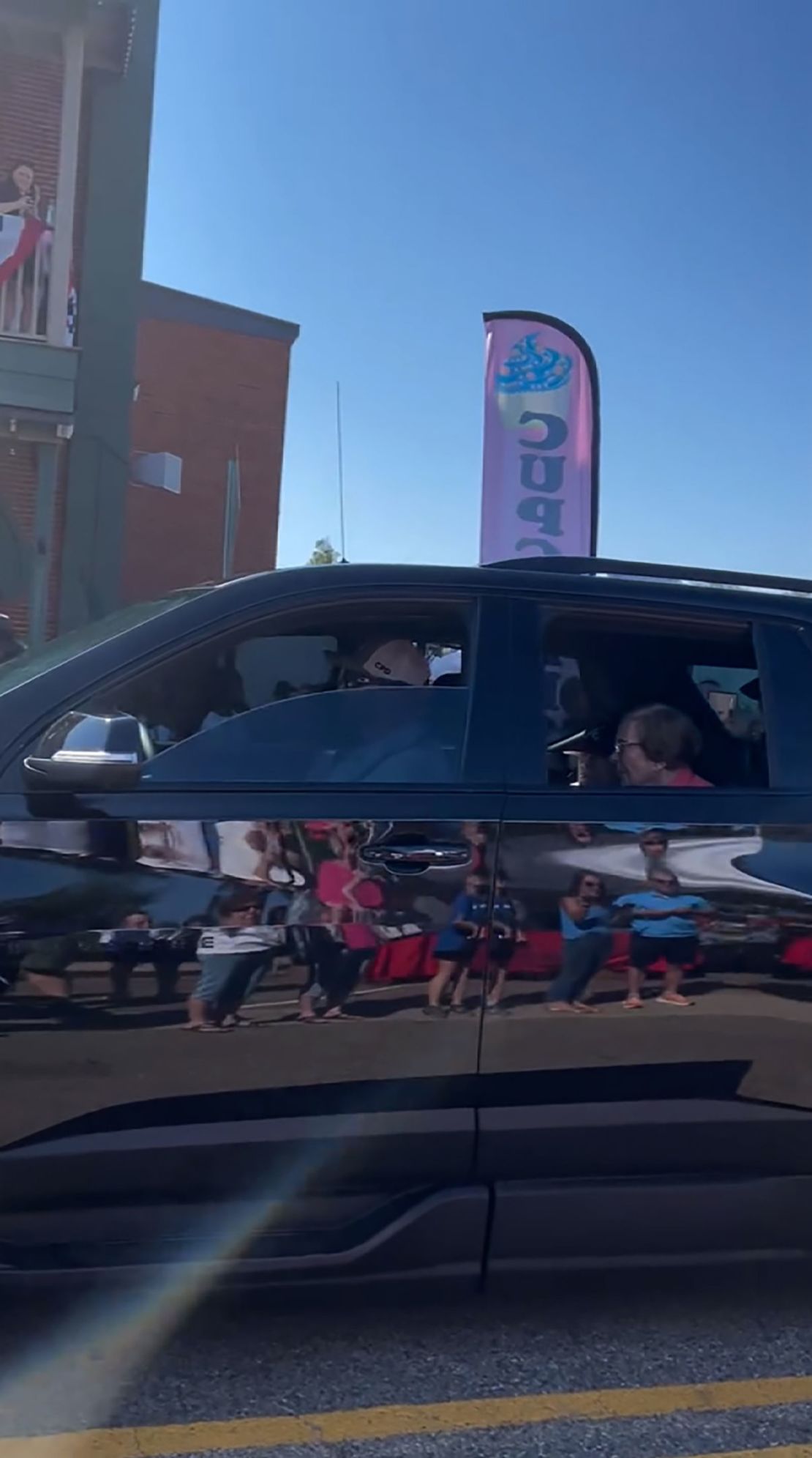 In this still taken from a video, former President Jimmy Carter and his wife, Rosalynn, appear at the Plains Peanut Festival parade in Plains, Georgia, on September 23, 2023.