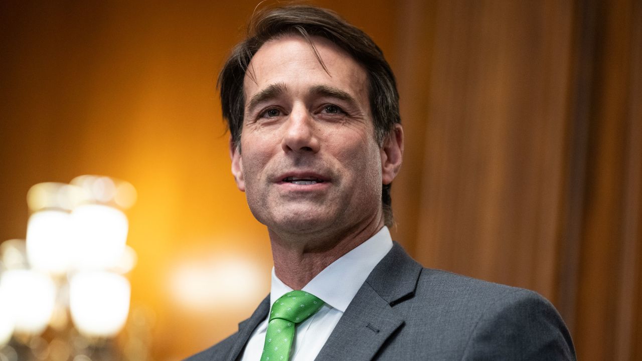 UNITED STATES - MAY 31: Rep. Garret Graves, R-La., conducts a news conference after the House passed the Fiscal Responsibility Act, which will raise the debt limit, in the U.S. Capitol's Rayburn Room on Wednesday, May 31, 2023. (Tom Williams/CQ-Roll Call, Inc via Getty Images)