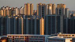 CHANGZHOU, JIANGSU, CHINA - 2023/08/31: View of residential buildings in Changzhou. China's financial watchdogs announced on Thursday that housing credit policies will be adjusted and optimized. The interest rates for existing mortgages for first-home purchases will be lowered, according to a joint statement released by the People's Bank of China and the National Administration of Financial Regulation. (Photo by Sheldon Cooper/SOPA Images/LightRocket via Getty Images)