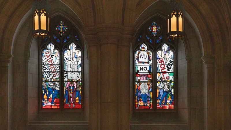 National Cathedral unveils new racial justice-themed stained glass