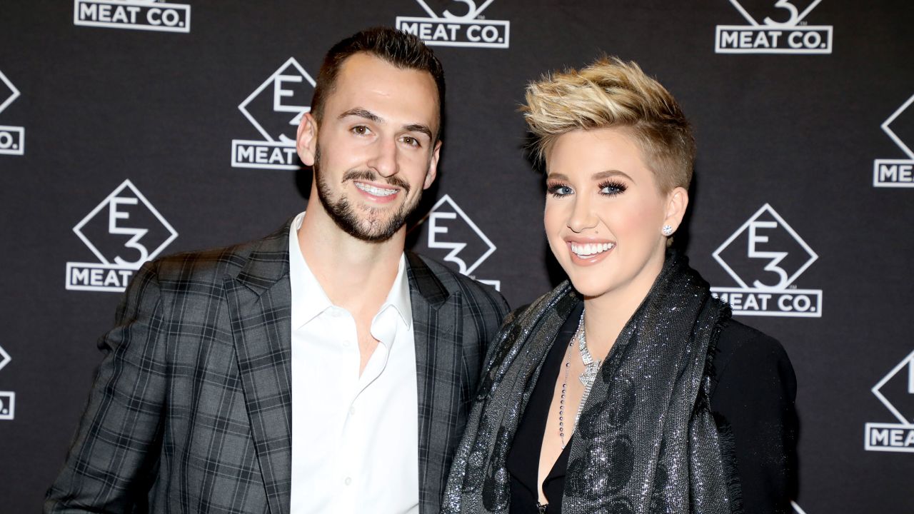NASHVILLE, TENNESSEE - NOVEMBER 20: Nic Kerdiles (L) and Savannah Chrisley attend the grand opening of E3 Chophouse Nashville on November 20, 2019 in Nashville, Tennessee. (Photo by Danielle Del Valle/Getty Images for E3 Chophouse Nashville)