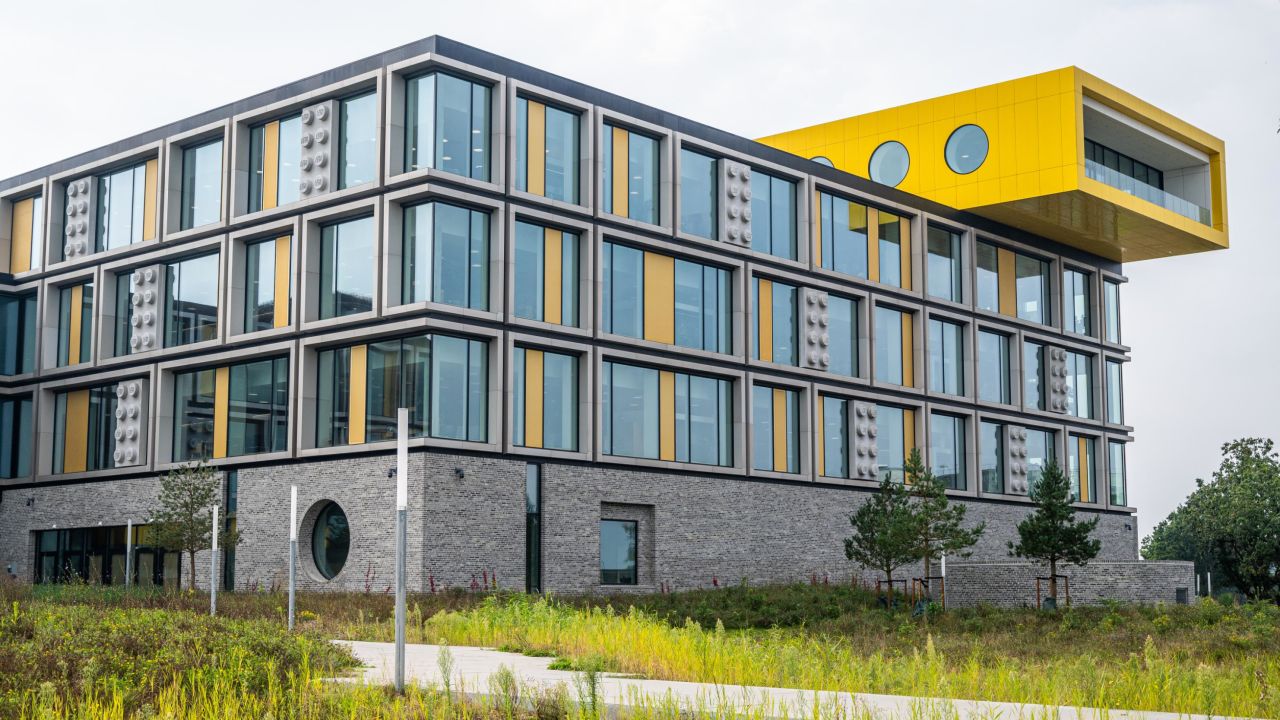  Lego Campus, офисът за служителите на Lego, в датския град Билунд, видян през септември 2020 г.