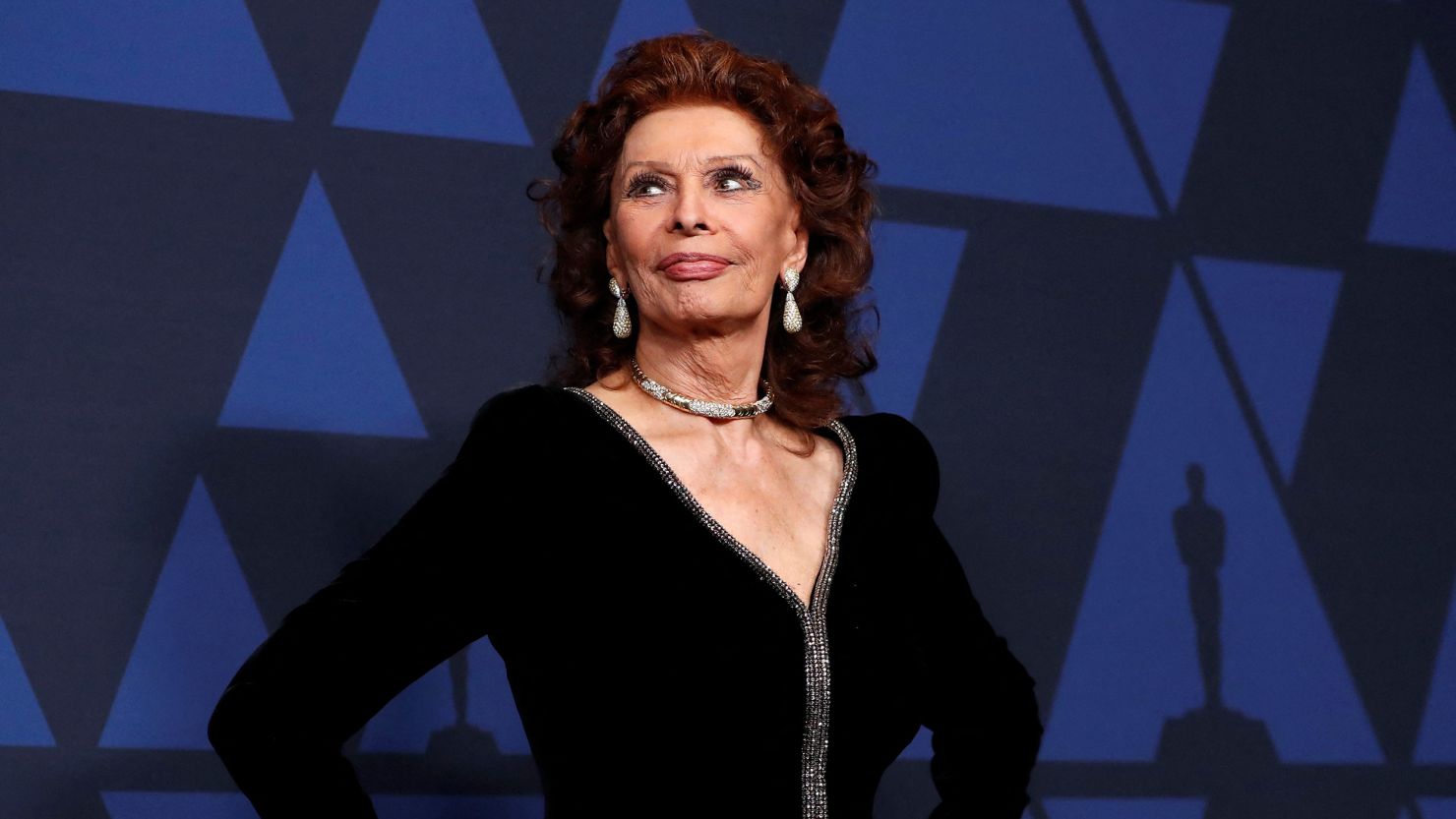 Sophia Loren at the 2019 Governors Awards in Hollywood, California. 