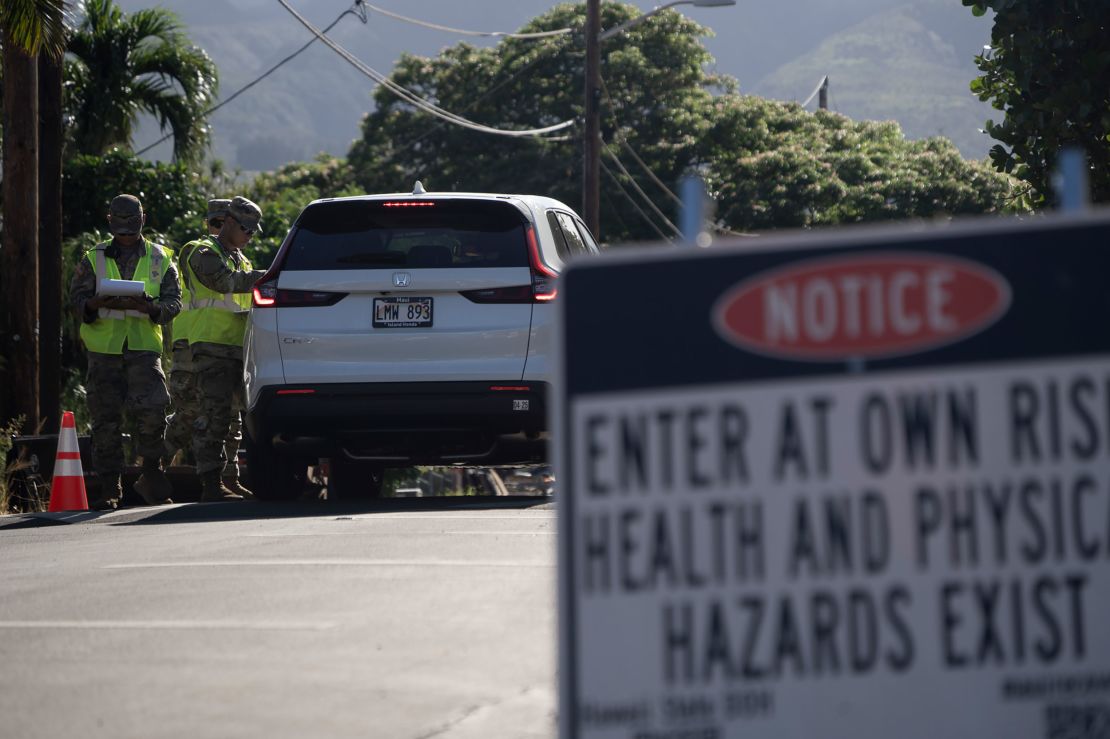 Kaniau Street of Zone 1C was the first zone to be cleared for re-entry.