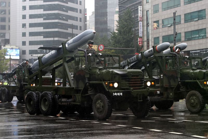 South Korea Showcases Missiles, Drones And Tanks In Rare Military ...