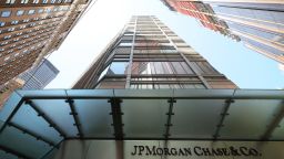 The JPMorgan Chase headquarters building is seen on May 26, 2023 in New York City. 