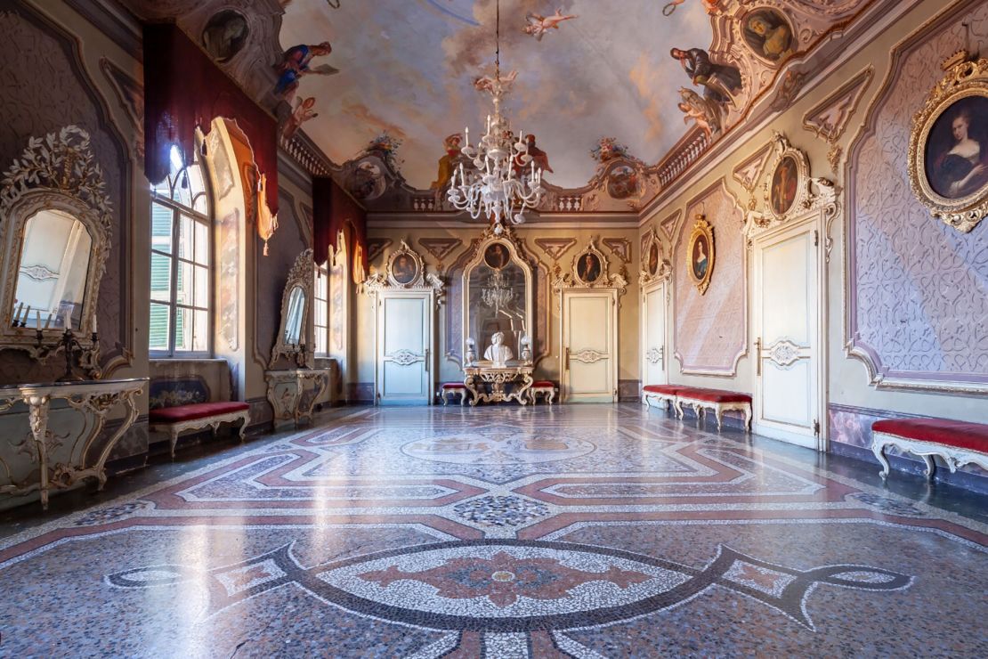 The interiors of the spectacular ballroom date back to the 1800s.