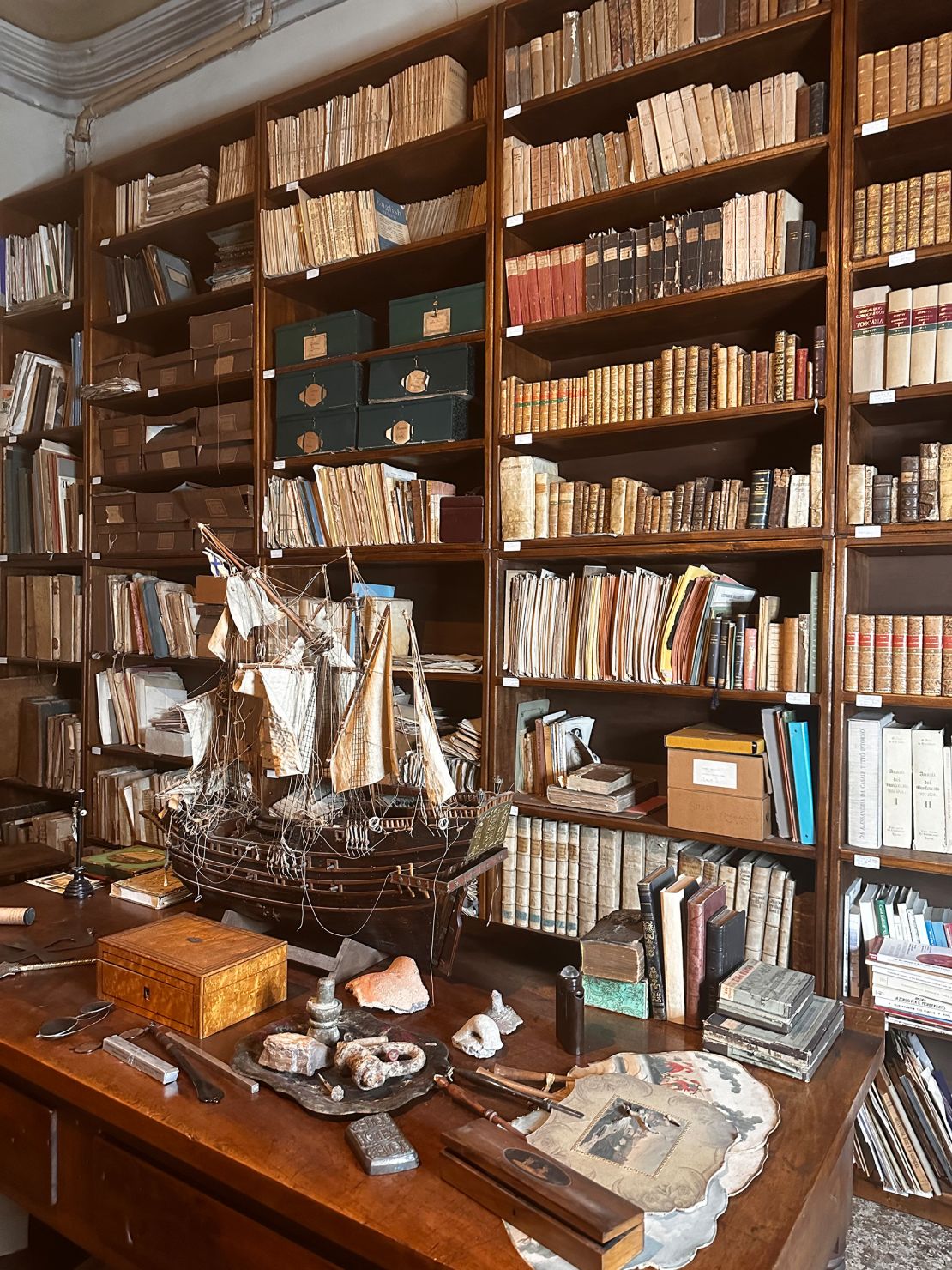 The castle is a treasure trove of family heirlooms.