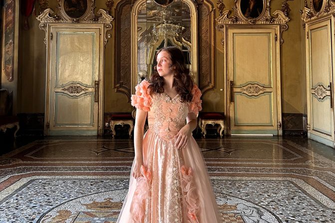 <strong>Real life fairytale: </strong>Ludovica Sannazzaro Natta, pictured, grew up in beautiful Castle Sannazzaro in northern Italy. 