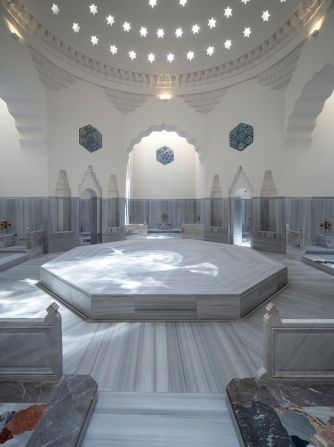 <strong>Relaxing designs: </strong>Ottoman know-how and seamless minimalism come together inside the refurbished Çinili Hamam to create the ultimate zone-out space.