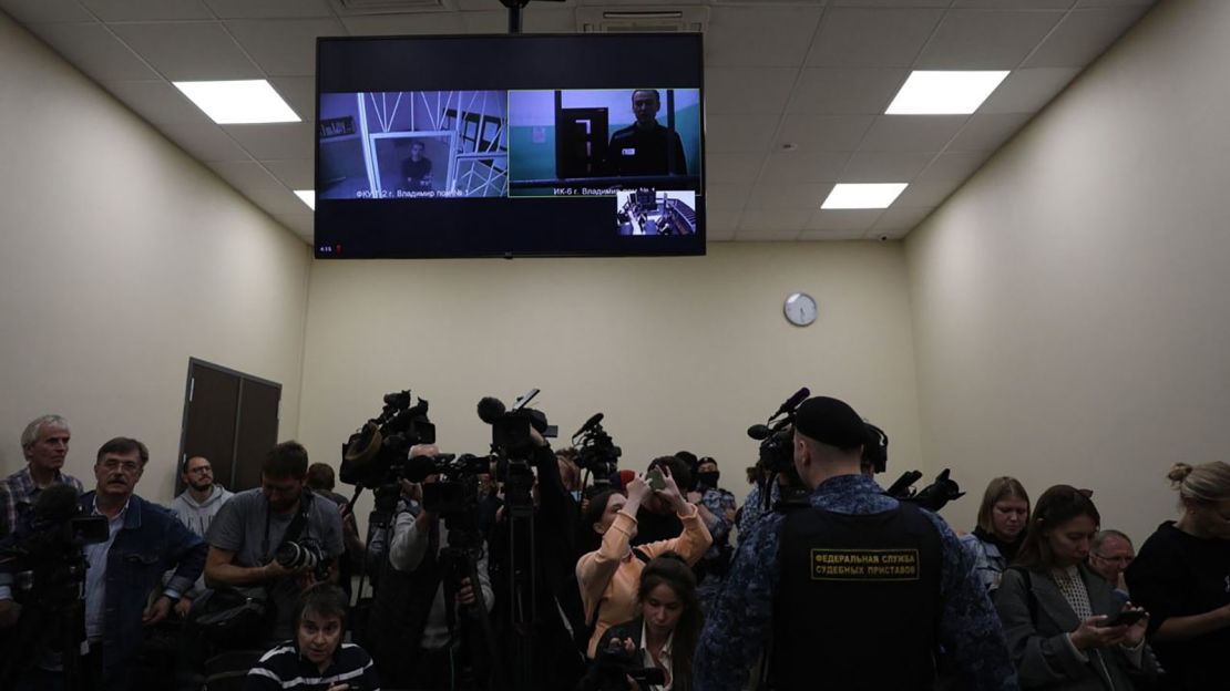 Reporters watched a live stream as Navalny's appeal was rejected.