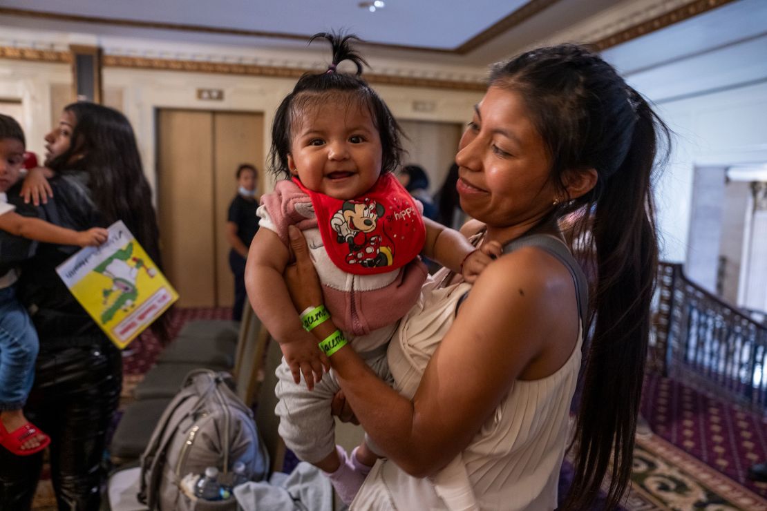 Leidi Caeza left Ecuador with her baby, Mia, to escape the threat of violence.