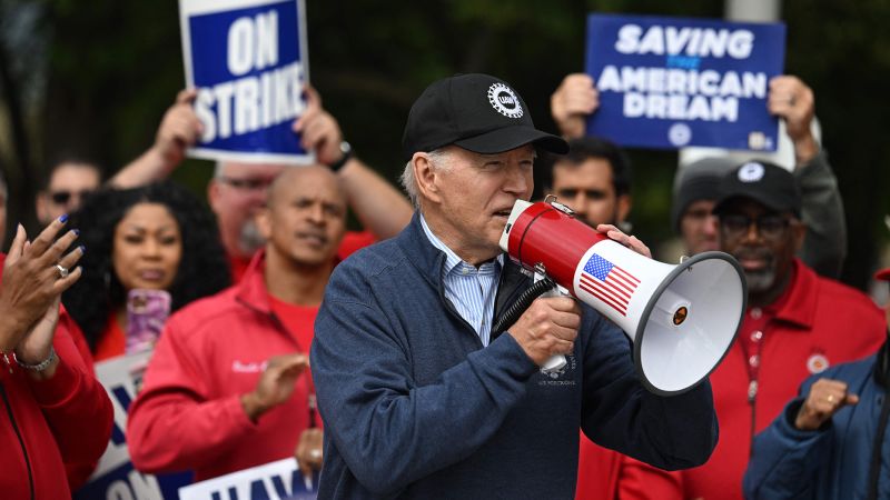 NextImg:4 takeaways from Biden's visit to the UAW picket line | CNN Politics