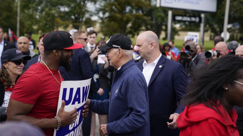 NextImg:Biden to issue a warning over Trump's threats to democracy as they head toward possible 2024 rematch | CNN Politics