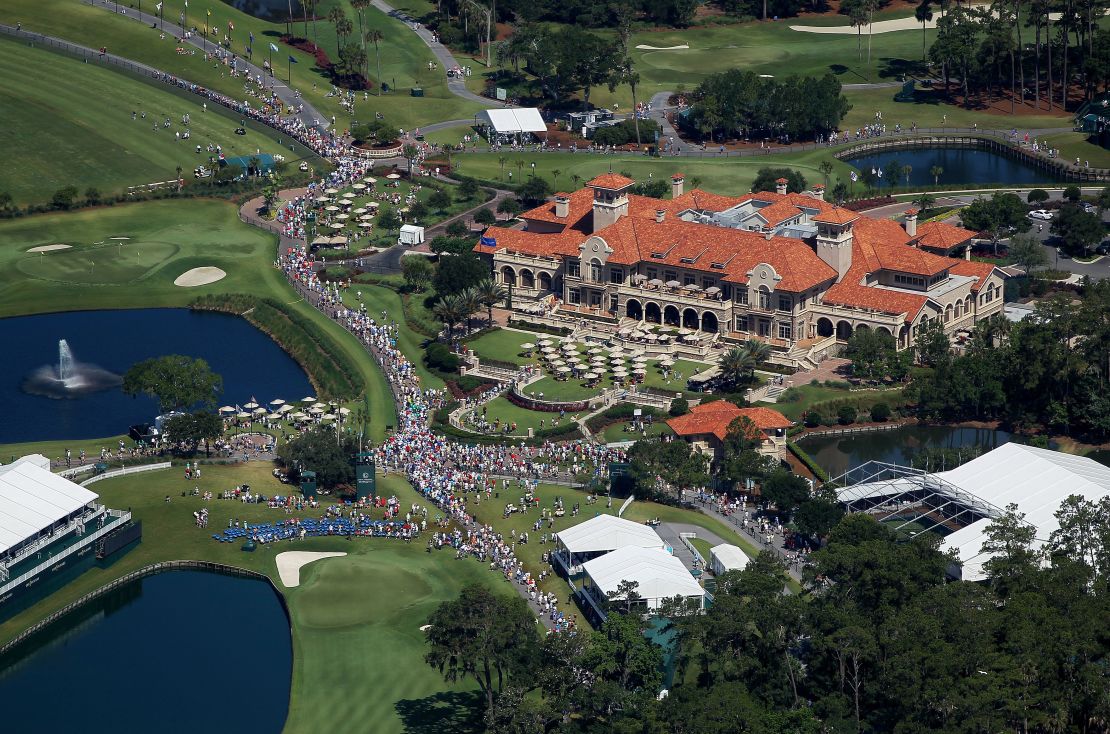PONTE VEDRA BEACH, FL - MAY 15:  A general view of the clubhouse is seen from the MetLife Blimp during the final round of THE PLAYERS Championship held at THE PLAYERS Stadium course at TPC Sawgrass on May 15, 2011 in Ponte Vedra Beach, Florida.  (Photo by Scott Halleran/Getty Images for MetLife Blimp)