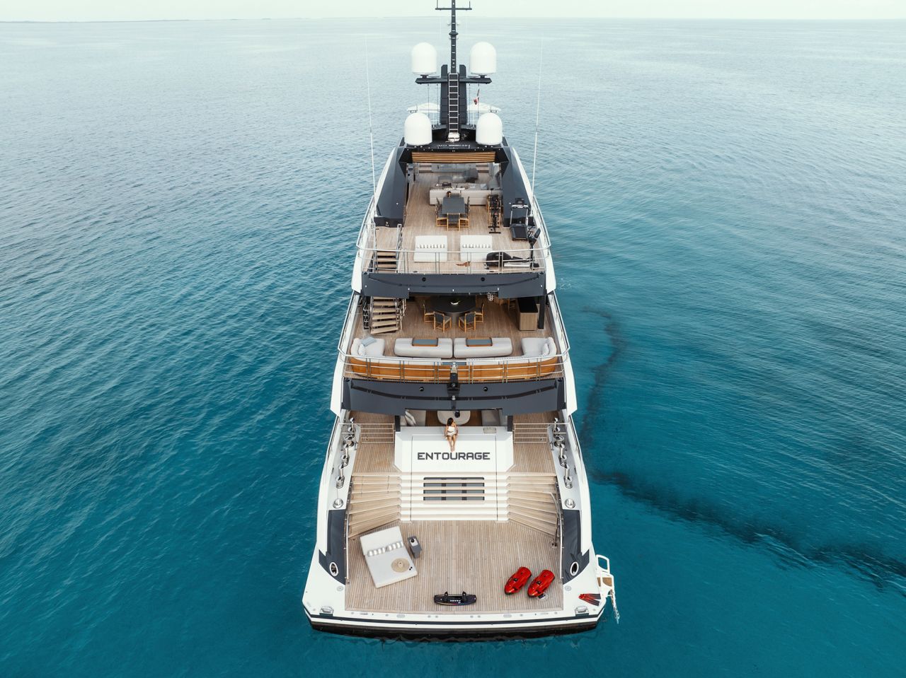 Built by Amels in the Netherlands, Entourage is among the new superyachts on show.