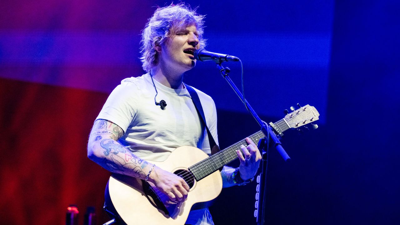 Ed Sheeran performing on Sept. 19.